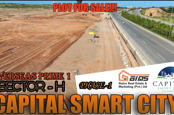 1 Kanal Plot for Sale in Capital Smart City Phase 1 — Overseas Prime-1, Sector H (Access Road 1)