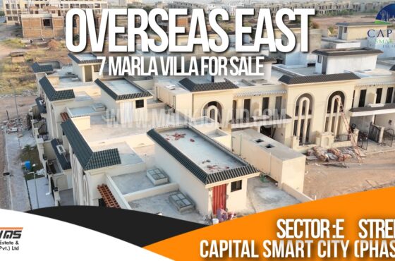 Own a 7 Marla Villa in Capital Smart City Overseas East Sector E Ready for possession