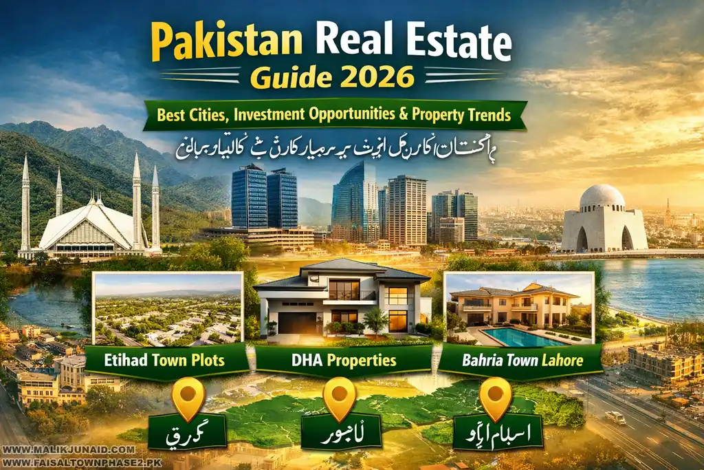 Explore Pakistan real estate market 2026. Find best property in Islamabad, Lahore, Karachi including houses, plots and apartments with expert investment tips.
