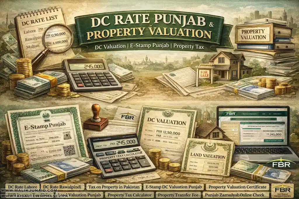 The DC value of property in Pakistan is a fundamental concept that affects taxation, registration, and investment decisions. Understanding dc rates, fbr valuation, and property tax Pakistan helps you make smarter real estate decisions.