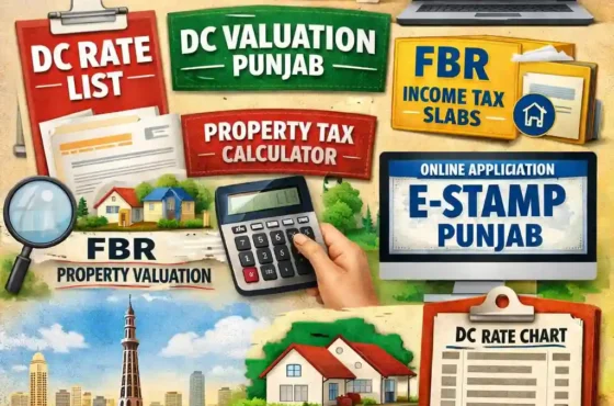e Stamp Property DC Valuation in Punjab: Complete Guide to DC Rate, e-Stamping, Property Tax, and FBR Valuation