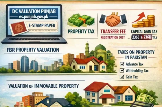 Property Valuation vs Sale Price in Pakistan: DC Rate, FBR Value, e-Stamping, Taxes, and Smart Buying Decisions