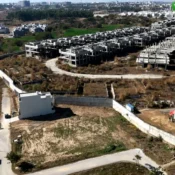 Sector D in University Town , on the back Eighteen Villas can be seen