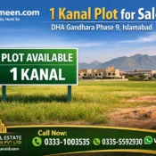 1 Kanal DHA Gandhara Phase 9 Islamabad Plot for Sale