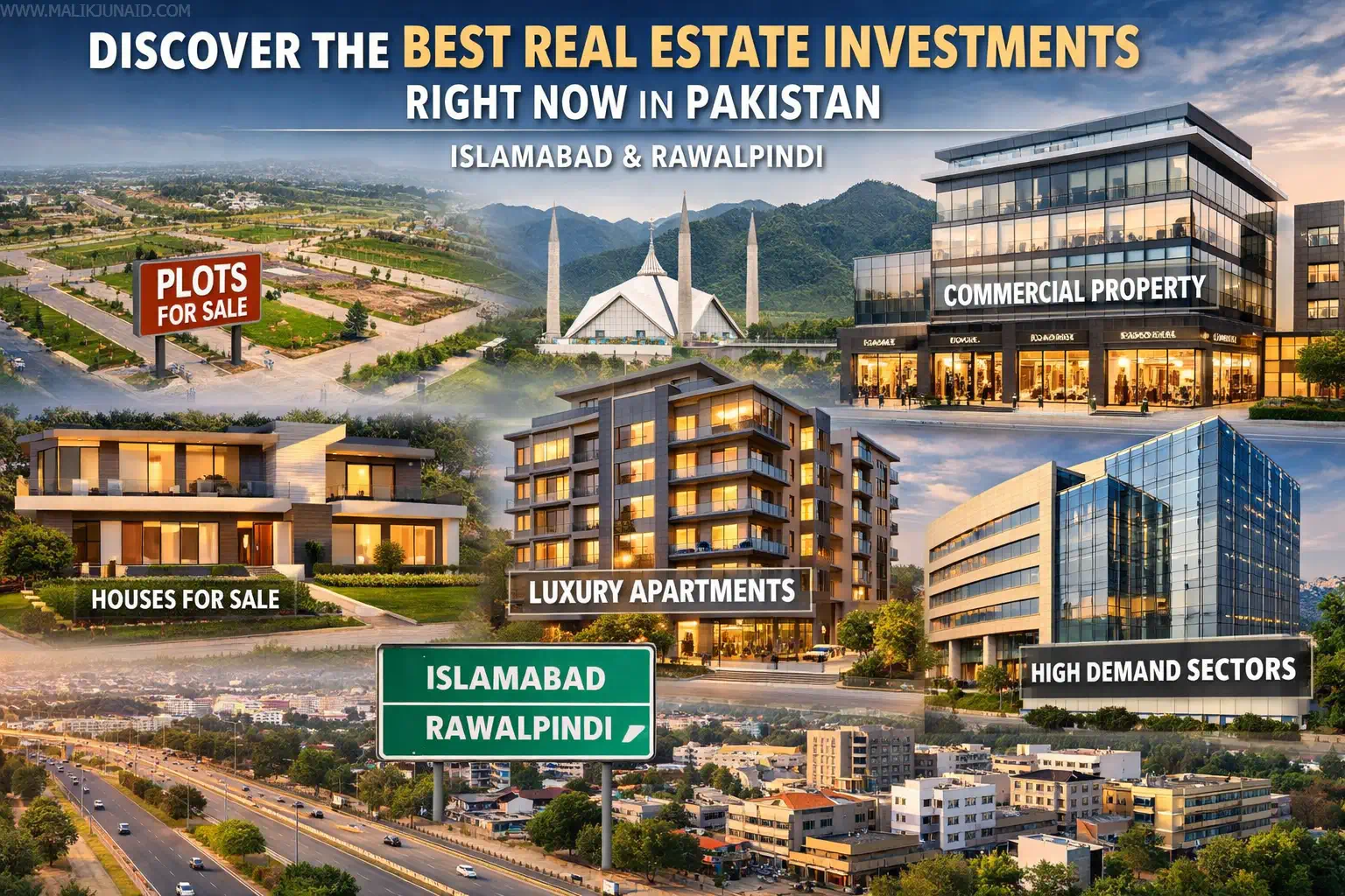 Discover the best real estate investments right now in Pakistan with a practical focus on Islamabad and Rawalpindi. Explore top plots, houses, apartments, commercial property, and high-demand sectors for smarter property investment decisions.