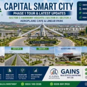Capital Smart City Phase 1 Sector C Harmony Heights Sector B & J Aeroplane Cafe & Linear Park Tour