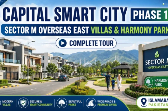 Capital Smart City Phase 1 Sector M Overseas East Villas & Harmony Park | Complete Tour