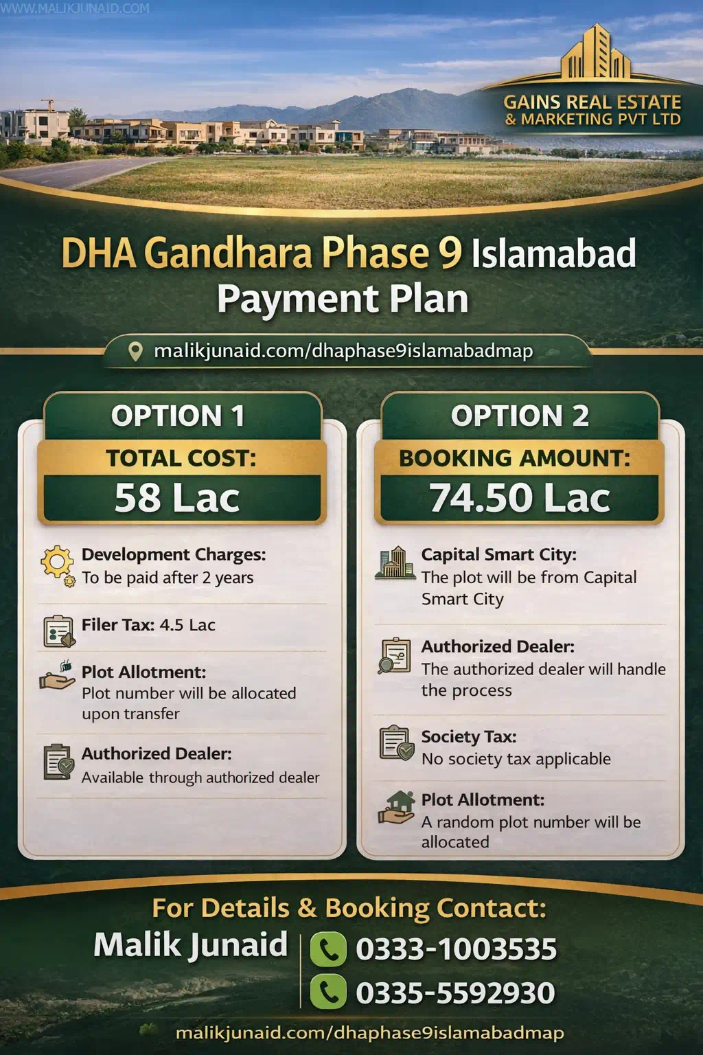 : DHA Gandhara Phase 9 Islamabad Payment Plan