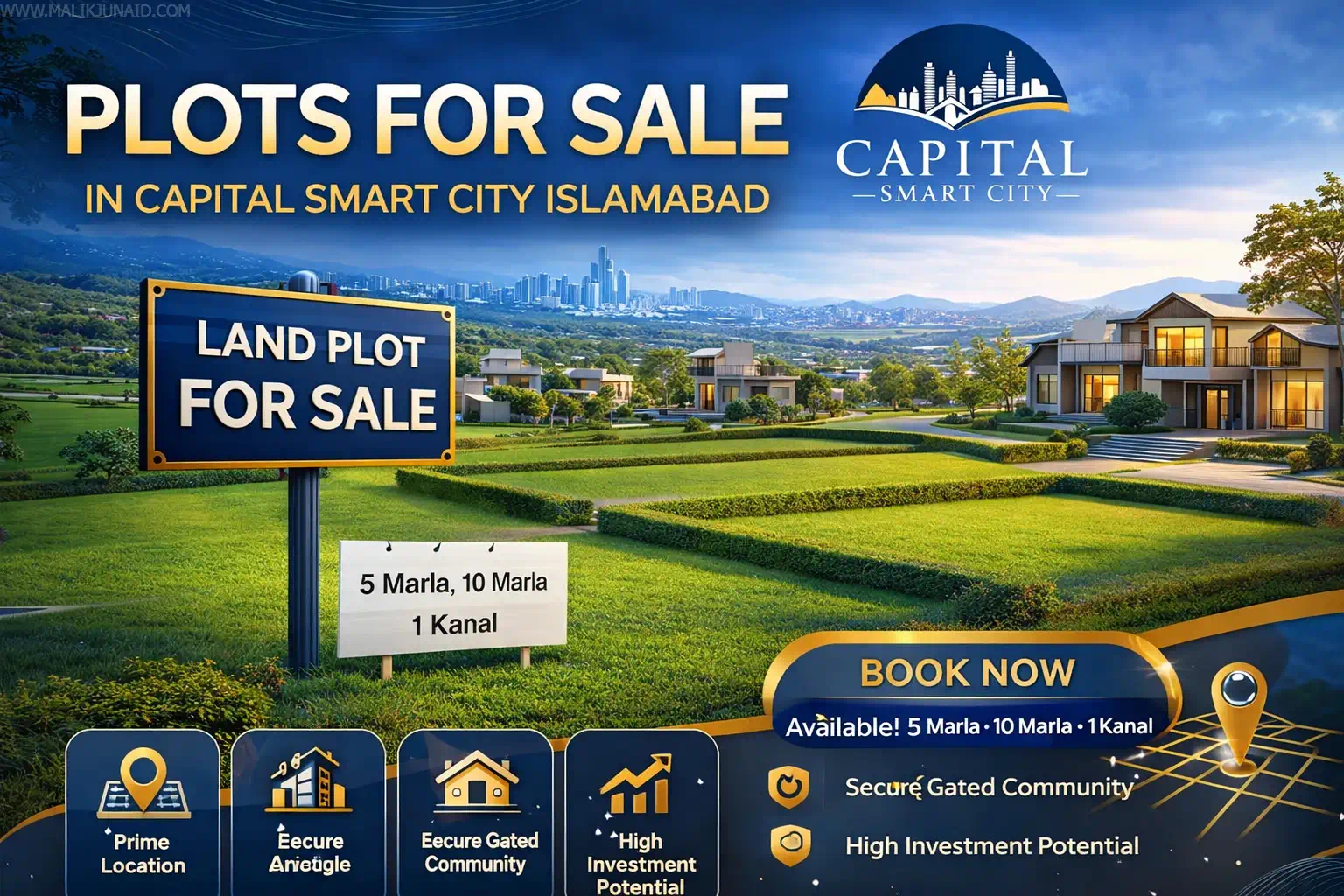Plots for sale in Capital Smart City