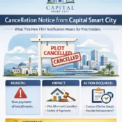 Cancellation Notice from Capital Smart City: What This New FDH Notification Means for Plot Holders