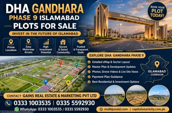 DHA Gandhara Phase 9 Islamabad Plot for Sale – Location, Map, Master Plan, Payment Plan, and Investment Guide