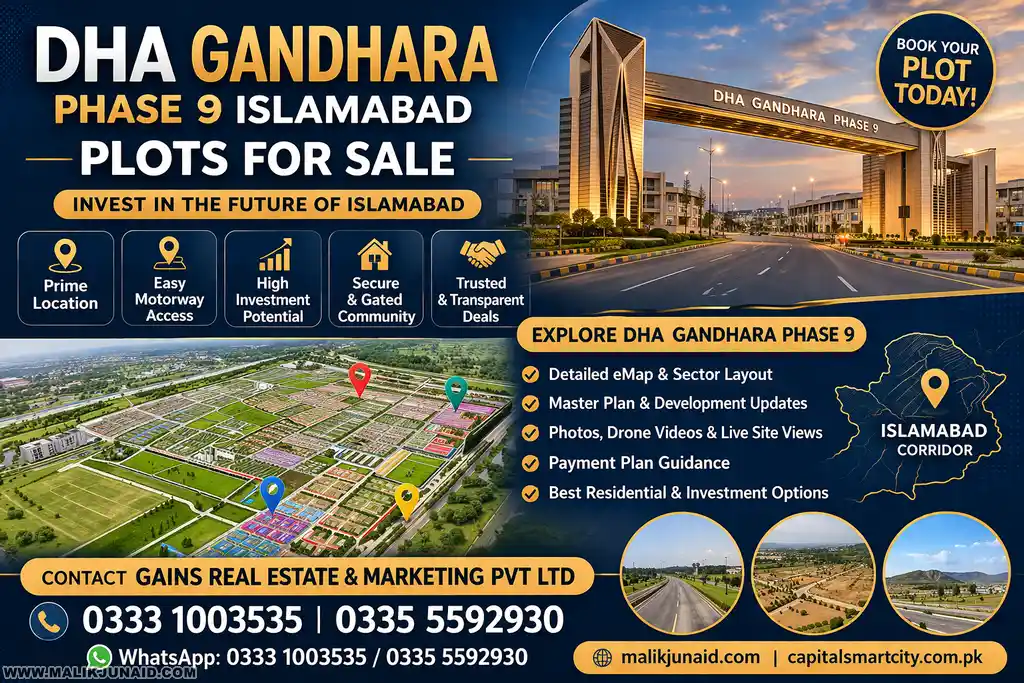 DHA Gandhara Phase 9 Islamabad Plot for Sale | Location, Map, Payment Plan & Master Plan