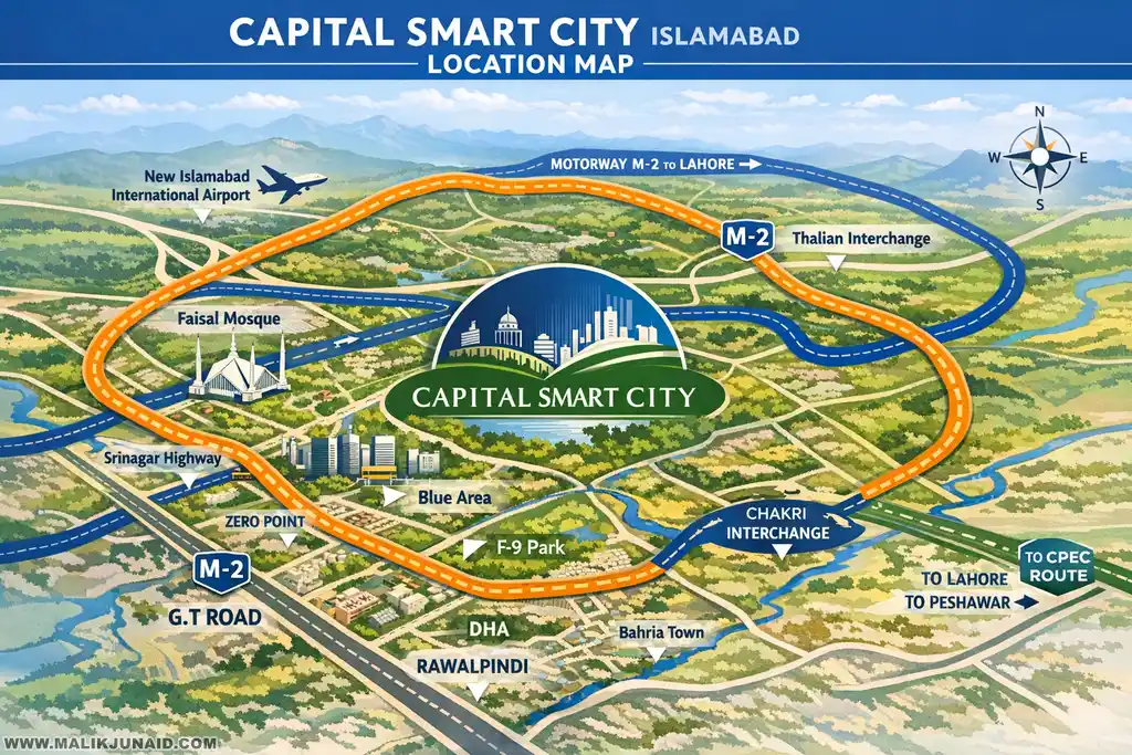 Master Plan Capital Smart City Islamabad | Complete Map, Blocks & Investment Guide